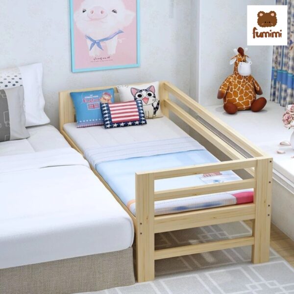 Giường ghép trẻ em 2m có 3 thanh chặn ngang