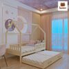 Giường ngủ trẻ em có ngăn kéo hình ngôi nhà