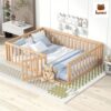 Giường ngủ trẻ em có rào chắn bệt sát sàn Dublin Bed