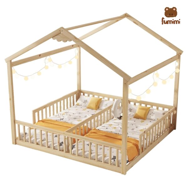 Giường ngủ trẻ em đôi Lucki hình ngôi nhà