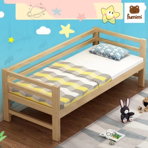 Giường trẻ em 1m8 có 3 thanh chặn ngang