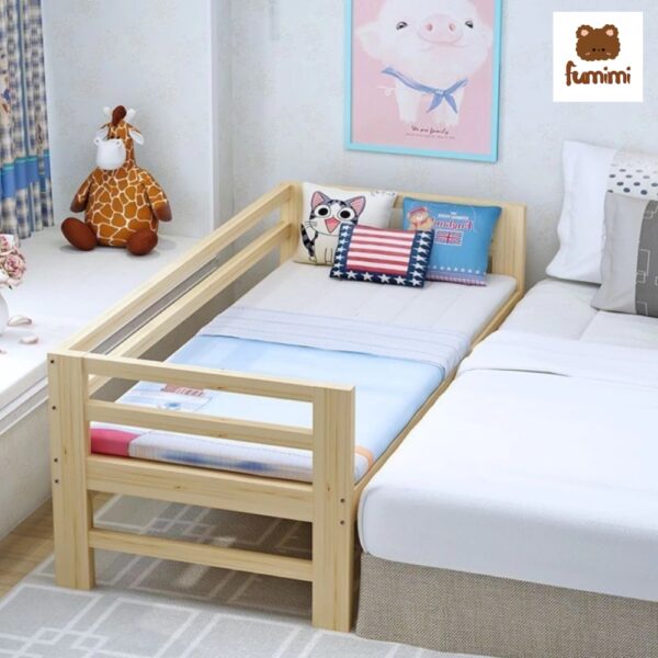 Giường trẻ em 1m8 có 3 thanh chặn ngang