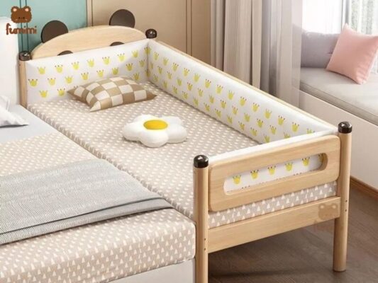 Giường ghép trẻ em đa kích thước có thanh chặn