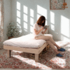Giường hộp pallet chân cao 30cm