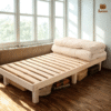 Giường pallet chân vuông 30cm