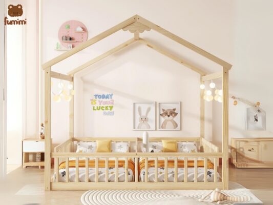 Giường đôi hình ngôi nhà Lucki Quận 6