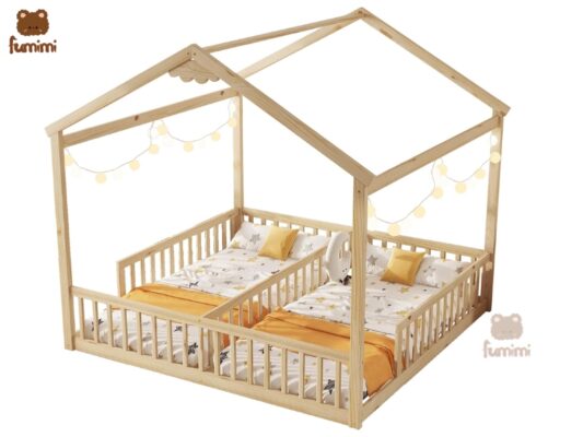 Giường ngủ trẻ em đôi Lucki hình ngôi nhà