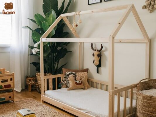 Giường ngủ trẻ em hình ngôi nhà