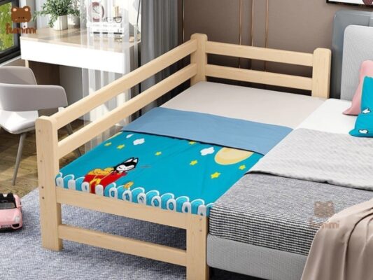 Giường ghép trẻ em 1m5 thanh chắn ngang
