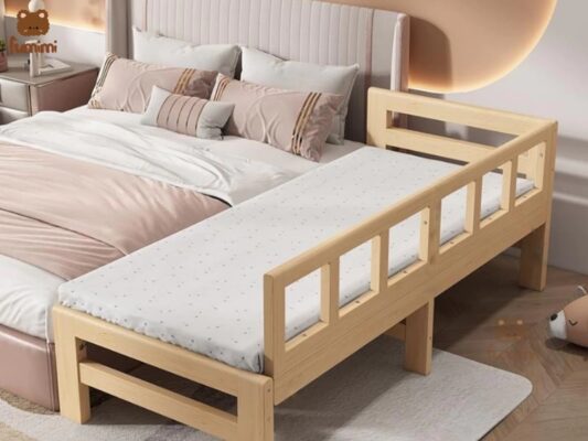 Giường ghép trẻ em 1m8 thanh chắn dọc