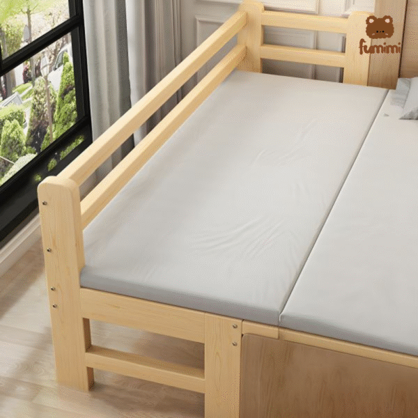 Giường Ghép Cho bé 2 thanh chặn ngang
